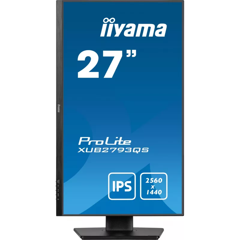 iiyama ProLite XUB2793QS-B7 monitor komputerowy 68,6 cm (27 cali) 2560 x 1440 pikseli Quad HD LED Czarny