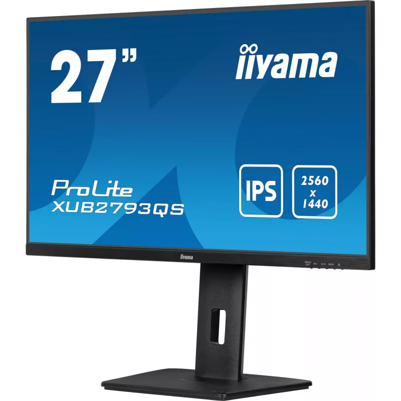 iiyama ProLite XUB2793QS-B7 monitor komputerowy 68,6 cm (27 cali) 2560 x 1440 pikseli Quad HD LED Czarny