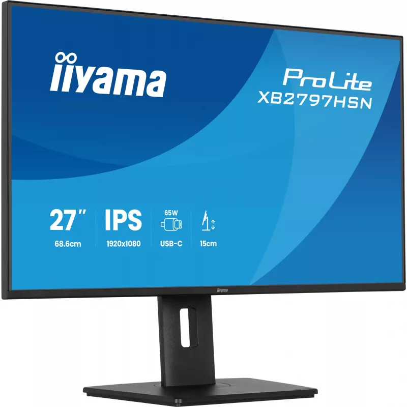 Monitor komputerowy iiyama ProLite XB2797HSN-B1 68,6 cm (27 cali) 1920 x 1080 pikseli Full HD LCD Czarny