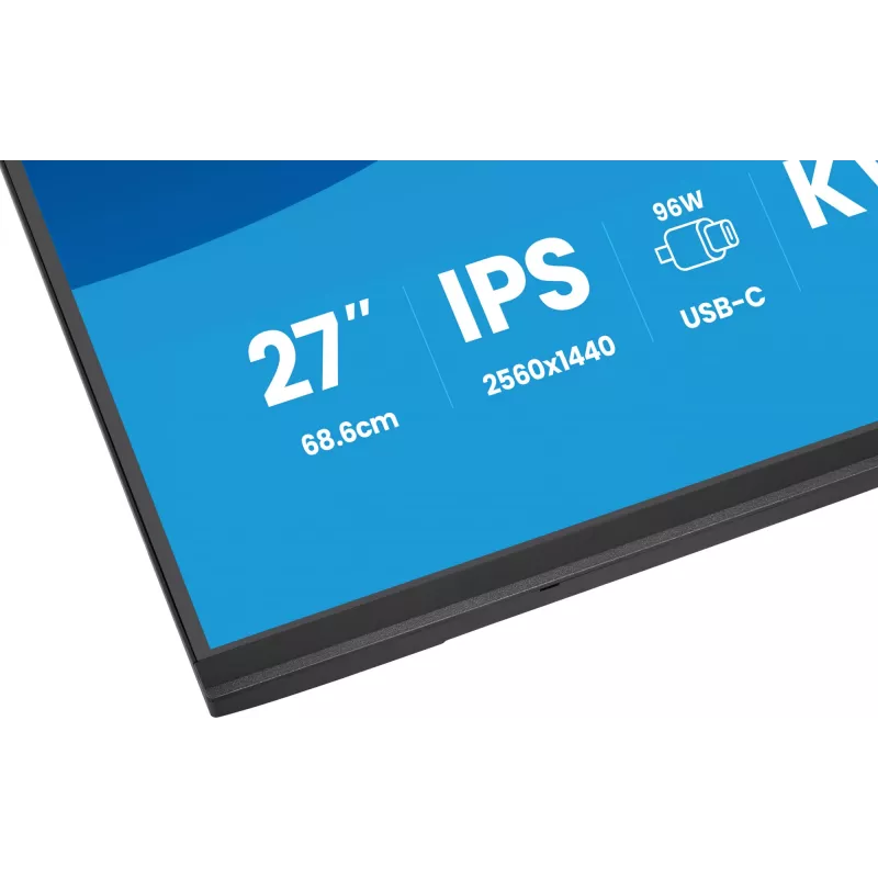 Monitor komputerowy IIYAMA ProLite XB2797QSNP-B1 27 cali (68,6 cm) 2560×1440 QHD LED, 16:9, matowy, głośniki, hub USB 3.2, regulacja wysokości, VESA