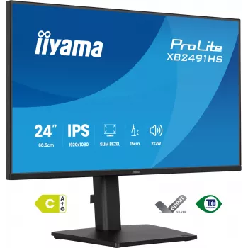 Monitor IIYAMA XB2491HS-B1 60,5 cm (23,8 cala) 16:9 IPS z HDMI, DisplayPort i wbudowanymi głośnikami