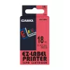 Taśma do etykieciarki Casio XR-18RD1 czarny na czerwonym