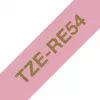 Taśma do etykietowania Brother TZE-RE54 Złoty na różowym