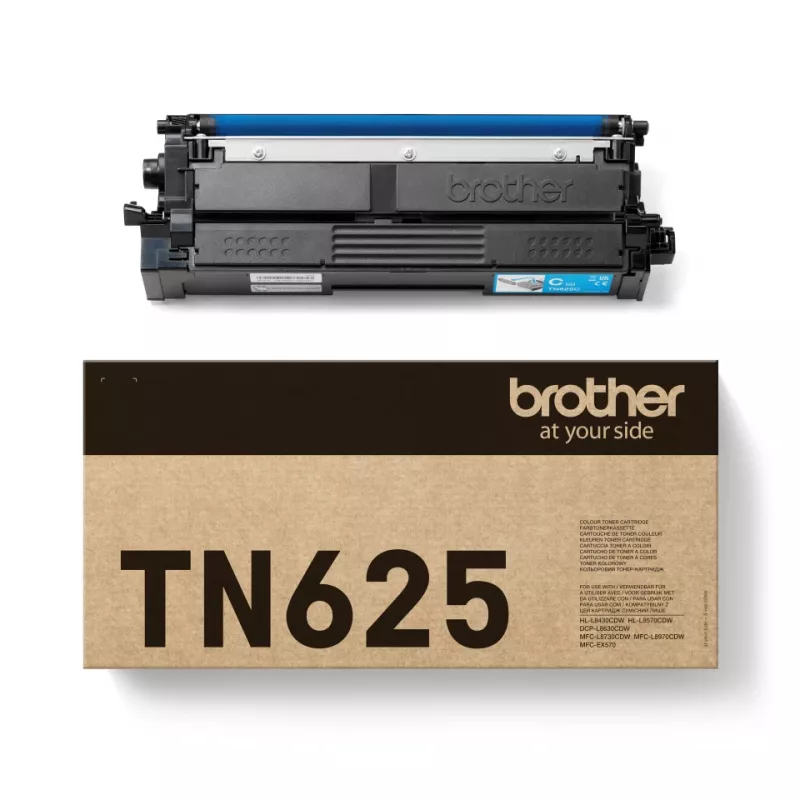 Tusz Brother TN-625C cyjan, oryginalny, wydajność 1800 stron, 1 szt.