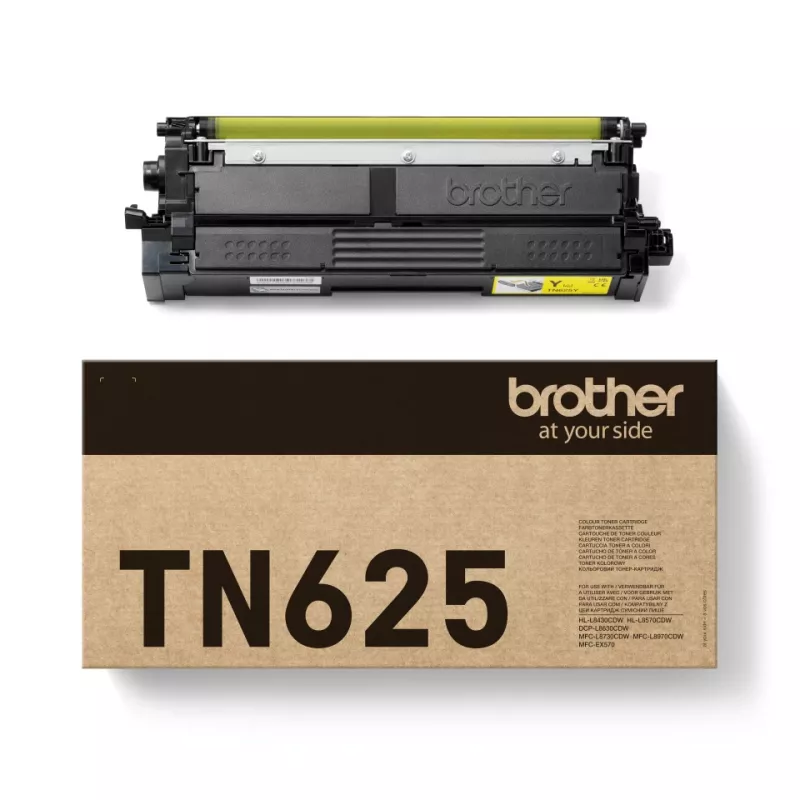 Toner Brother TN-625Y żółty oryginalny, 1 szt., wydajność 1800 stron