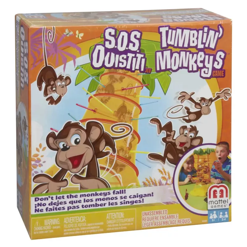 MATTEL TUMBLIN' MONKEYS gra planszowa Gra zręcznościowa Rozwój motoryki małej (zręczność)