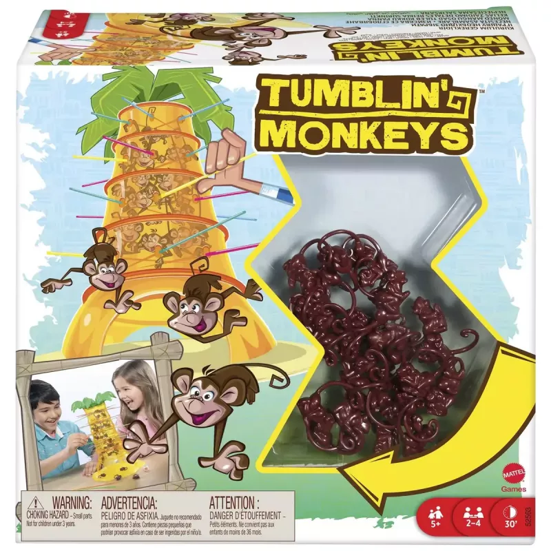 MATTEL TUMBLIN' MONKEYS gra planszowa Gra zręcznościowa Rozwój motoryki małej (zręczność)