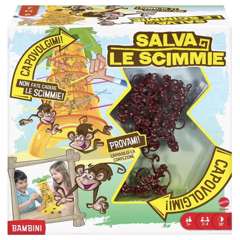 MATTEL TUMBLIN' MONKEYS gra planszowa Gra zręcznościowa Rozwój motoryki małej (zręczność)