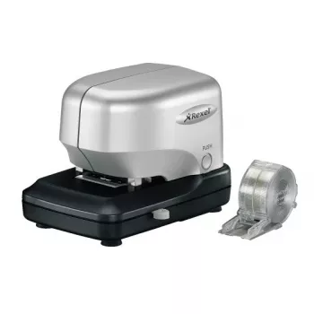 Zszywacz elektryczny nabojowy Rexel Stella30 srebrno-czarny, 30 arkuszy, 5000 zszywek, czarny, srebrny, 215 mm, 196 mm, 138 mm