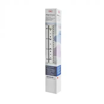 GBC SureBind PVC File Strips (100), biały, A4