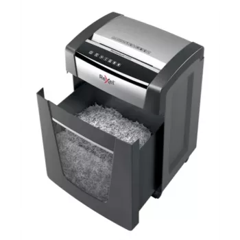 Niszczarka Rexel M515, cięcie mikro, 60 dB, 23 cm, czarna, srebrna