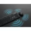 Zestaw biurkowy Kensington KM270 EQ z akumulatorkami – bezprzewodowy, bezprzewodowy, RF bezprzewodowy + Bluetooth, membranowy, QWERTZ, czarny, mysz w zestawie