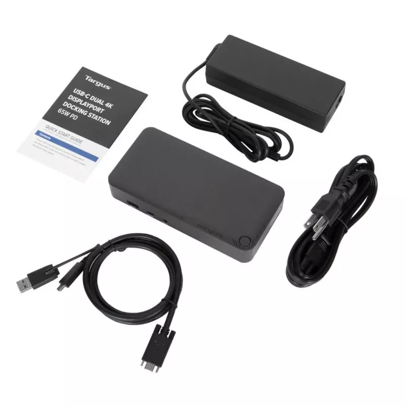 Targus DOCK315EUZ koncentrator interfejsów USB 3.2 Gen 1 (3.1 Gen 1) Type-A + Mini DisplayPort 1.2 Czarny