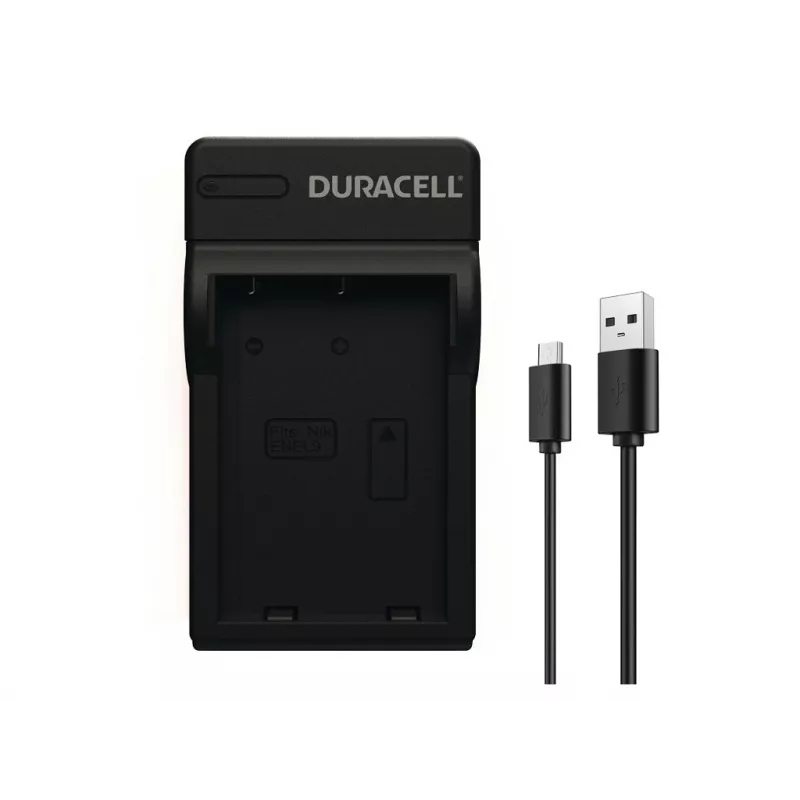 Duracell Cyfrowa ładowarka do baterii aparatu, USB, Ładowarka wewnętrzna, Nikon EN-EL9, Czarny, 5 V, 5 V