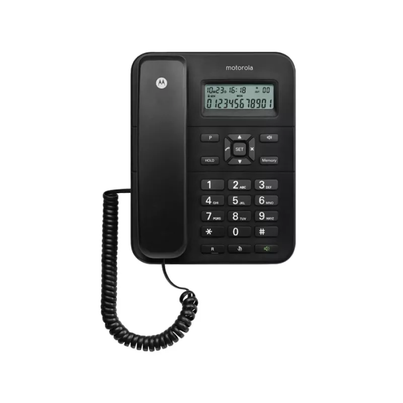 Motorola CT202 Telefon analogowy Identyfikacja numeru Czarny