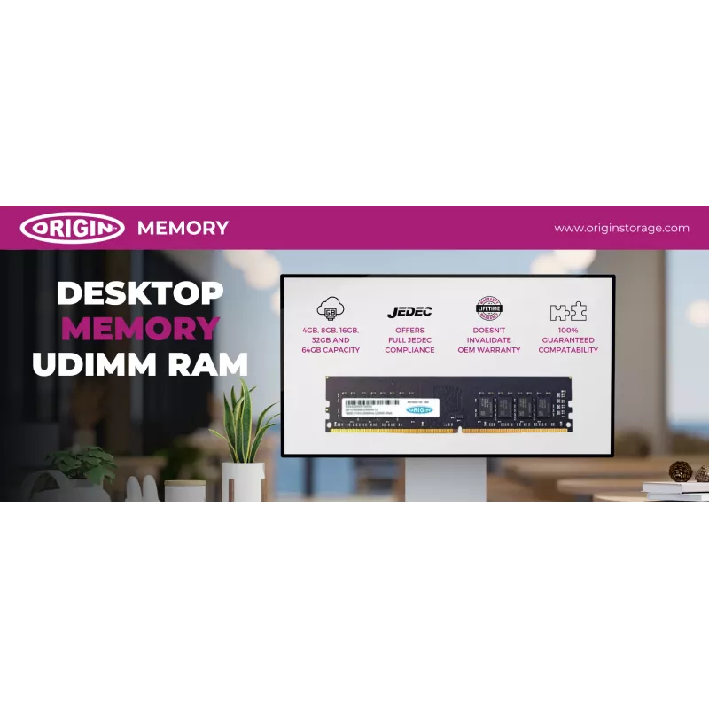 Origin Storage 16 GB DDR4 2666 MHz UDIMM 2Rx8 Non-ECC 1,2 V
