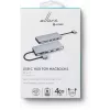eSTUFF ES623010 koncentrator interfejsów USB 3.2 Gen 1 (3.1 Gen 1) Type-C 5000 Mbit/s Aluminium