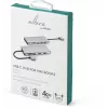 eSTUFF ES623010 koncentrator interfejsów USB 3.2 Gen 1 (3.1 Gen 1) Type-C 5000 Mbit/s Aluminium