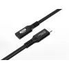 Microconnect USB3.2CC2EX przewód USB USB4 Gen 2x2 2 m USB C Czarny