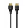 eSTUFF HDMI 2.1 kabel 8K 2m, 2 m, HDMI Type A (Standard), HDMI Type A (Standard), 7680 x 4320 pikseli, 3D, Czarny