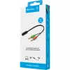 Sandberg Headset converter(mobile) PC, 2 x 3.5mm, Męski, 3.5mm, Żeński, Czarny