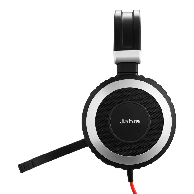 Jabra Evolve 80 MS Stereo, przewodowy, biuro/centrum telefoniczne, 646 g, zestaw słuchawkowy, czarny