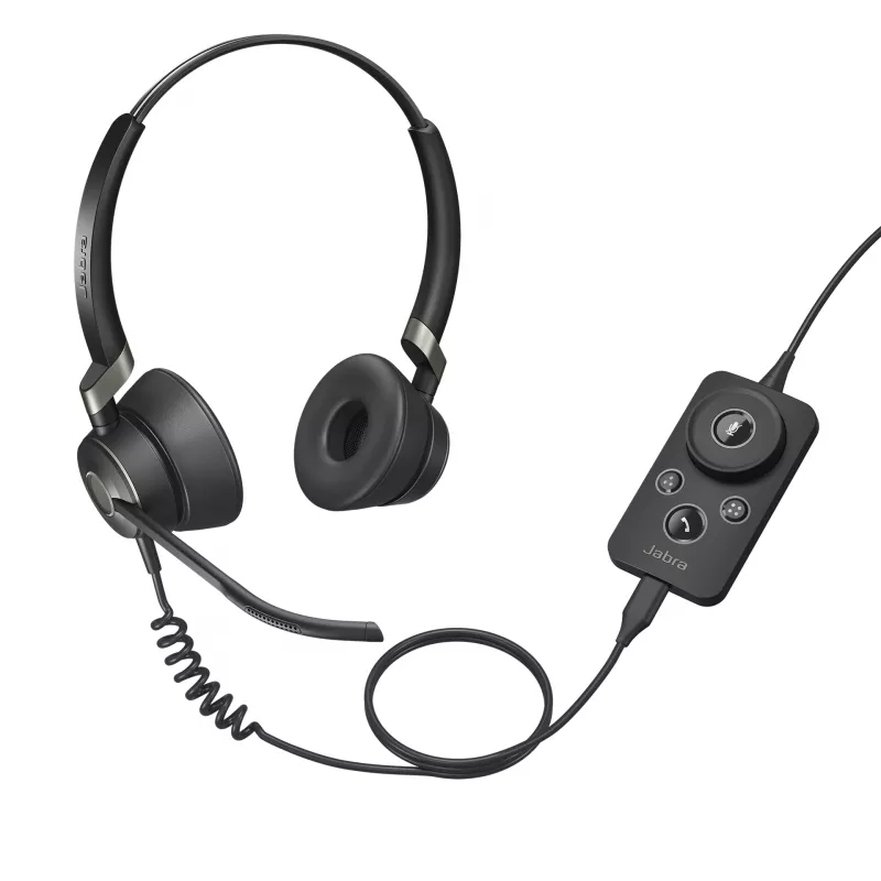Jabra Engage 50 Stereo, przewodowy, biuro/centrum obsługi klienta, 20 - 20000 Hz, 96 g, zestaw słuchawkowy, czarny