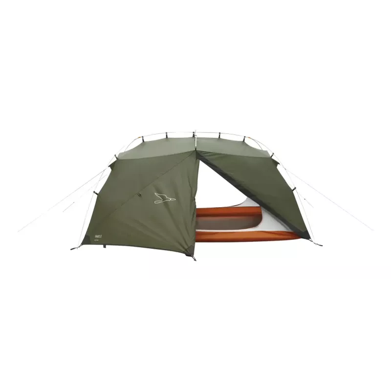 Namiot kopułowy/Igloo easy camp Rago 3 — 3-osobowy, ciemnozielony, tropik i podłoga z poliestru, stelaż aluminiowy, 220×290 cm, wys. 1,1 m