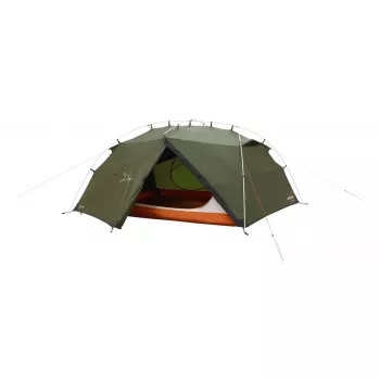 Namiot kopułowy/Igloo easy camp Rago 3 — 3-osobowy, ciemnozielony, tropik i podłoga z poliestru, stelaż aluminiowy, 220×290 cm, wys. 1,1 m