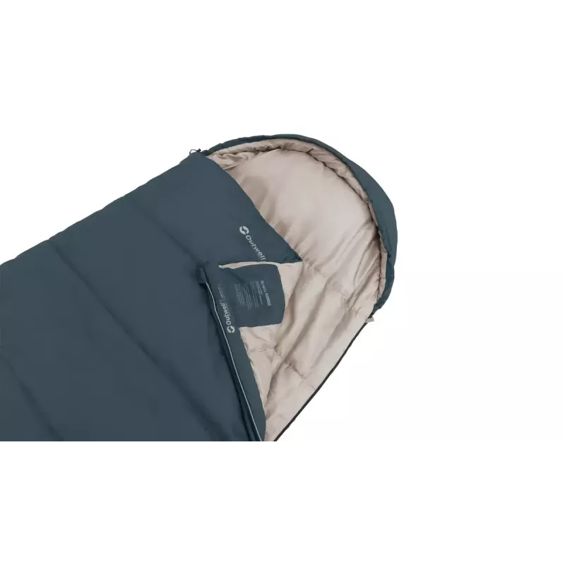 Śpiwór Outwell 230478 półprostokątny poliester 2250×850 mm, 1,8 kg, niebieski