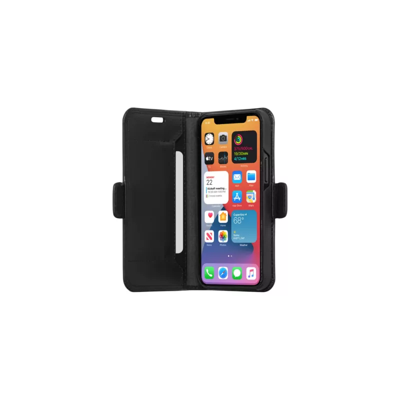 Etui portfelowe dbramante1928 Copenhagen cienki iPhone 12 mini Czarny