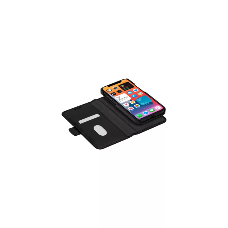 Etui portfelowe dbramante1928 Lynge do iPhone 12 mini 5,4 cala – czarne, 3 kieszenie na karty