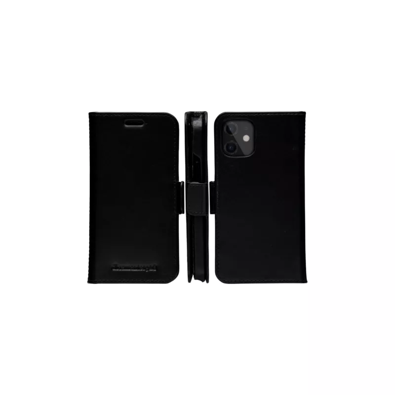 Etui portfelowe dbramante1928 Lynge do iPhone 12 mini 5,4 cala – czarne, 3 kieszenie na karty