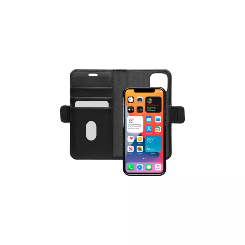 Etui portfelowe dbramante1928 Lynge do iPhone 12 mini 5,4 cala – czarne, 3 kieszenie na karty