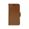 Etui portfelowe dbramante1928 Lynge do iPhone 12 mini (5.4 cala) — Tan, 3 kieszenie na karty, podstawka na biurko