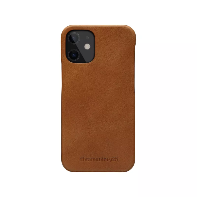 Etui portfelowe dbramante1928 Lynge do iPhone 12 mini (5.4 cala) — Tan, 3 kieszenie na karty, podstawka na biurko