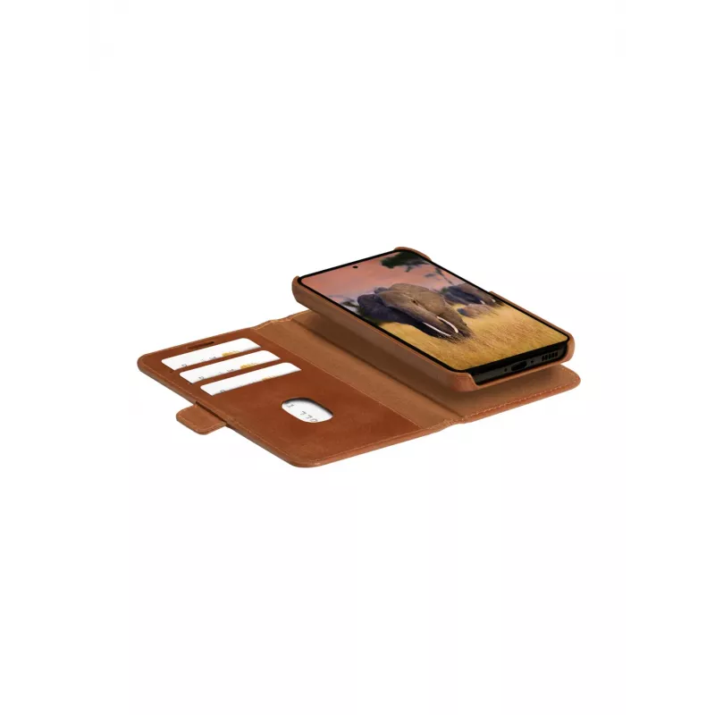 Etui z portfelem dbramante1928 Galaxy S24 Tan 3 kieszenie na karty