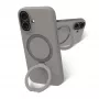 Etui na telefon dbramante1928 Roskilde MS Kick ICON do Apple iPhone 17, szary monochromatyczny, podstawka na biurko