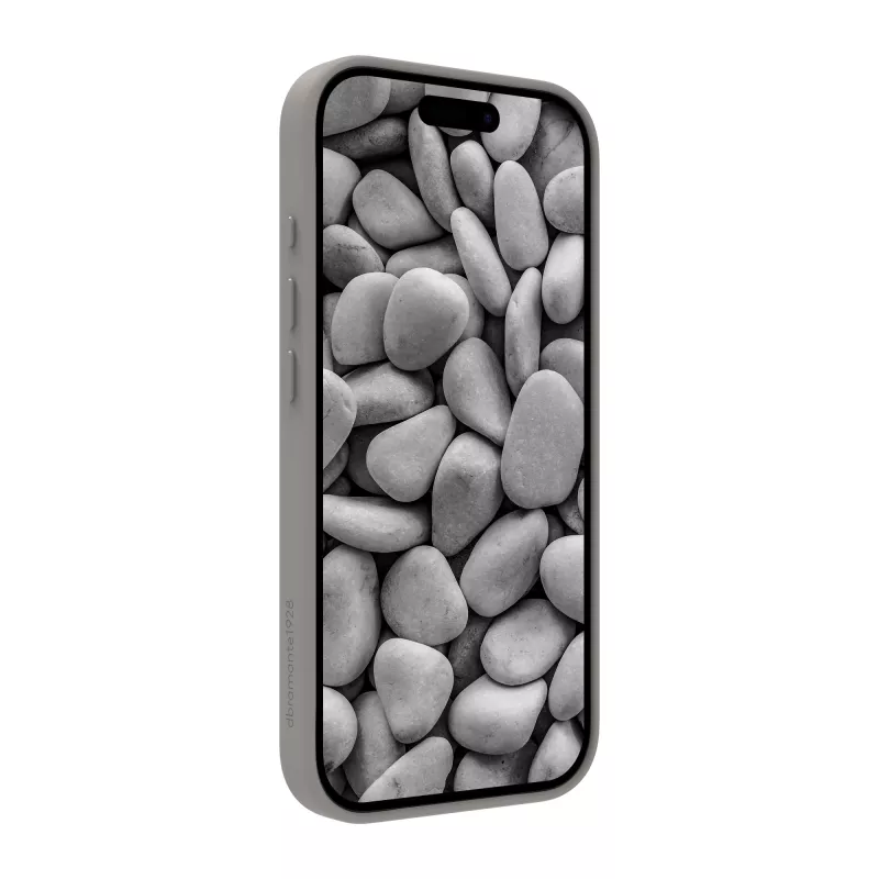 Etui na telefon dbramante1928 Roskilde MS Kick ICON do Apple iPhone 17, szary monochromatyczny, podstawka na biurko