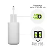 Ładowarka sieciowa d bramante re-charge Pro — 2× USB-C 25W, 110–240V, biała