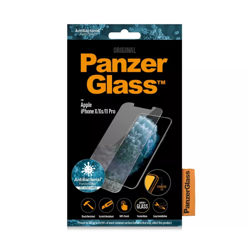 PanzerGlass ® Ochrona ekranu iPhone 11 Pro | Xs | X | Standard Fit