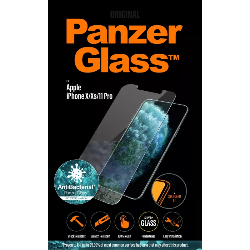 PanzerGlass ® Ochrona ekranu iPhone 11 Pro | Xs | X | Standard Fit