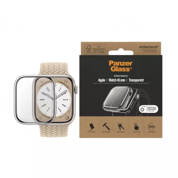 PanzerGlass ® Full body etui Apple Watch Series 9 | 8 | 7 | 45mm | Transparent