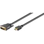 Microconnect HDM192413 adapter kabla wideo 3 m DVI-D HDMI Typ A (Standard) Czarny