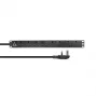 Lanview LVR-3MUK-SPD-UK8 jednostka dystrybucji zasilania (PDU) 8 gniazd AC 1,4U czarna