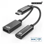 Adapter kabla wideo Microconnect MC-USBC-CFAF 0,13 m męski do żeńskiego