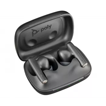 HP Poly Voyager Free 60 UC Carbon Czarny Earbuds +BT700 USB-C Adapter +Basic Charge Case