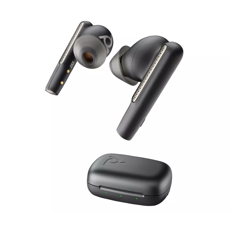 HP Poly Voyager Free 60 UC Carbon Czarny Earbuds +BT700 USB-C Adapter +Basic Charge Case
