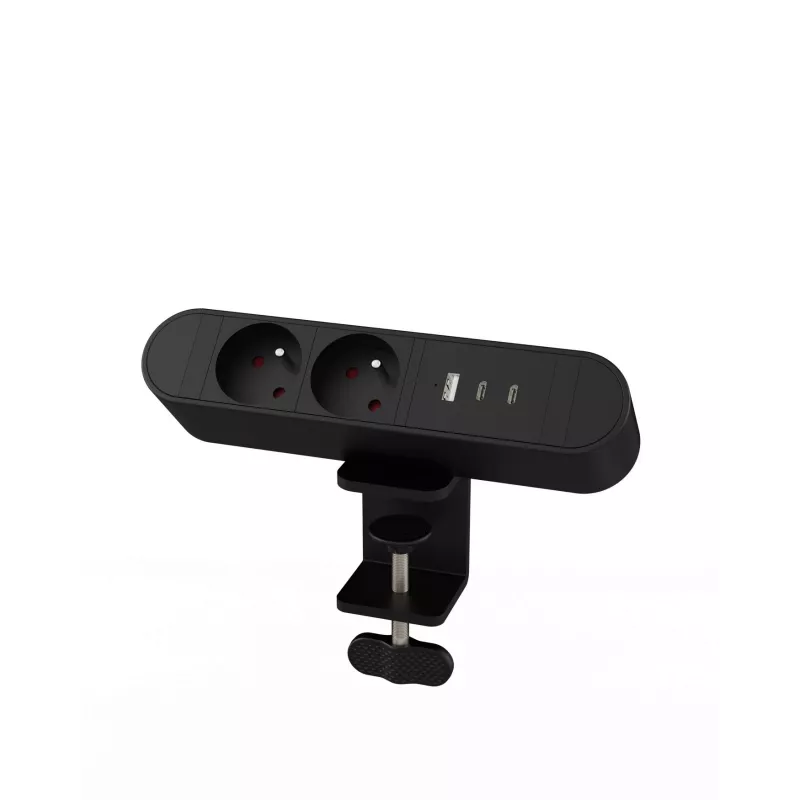 MicroConnect MC-MDPS-FR2-30W wielofunkcyjne gniazdko biurkowe, 2 gniazda, 30 W