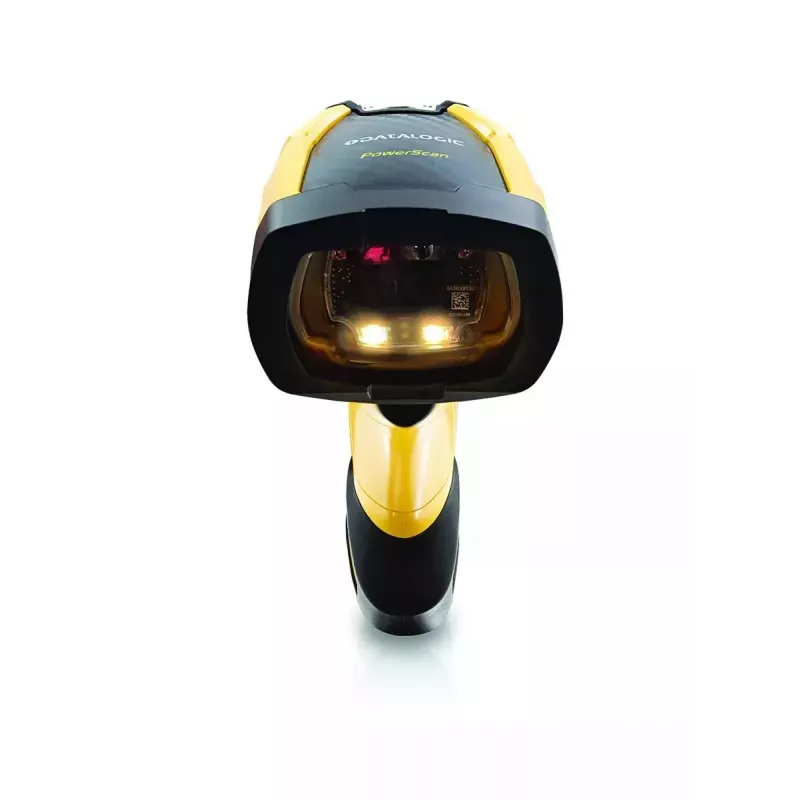 Ręczny czytnik kodów kreskowych Datalogic PM9600-SR433RBK10 1D/2D laserowy przewodowy bezprzewodowy